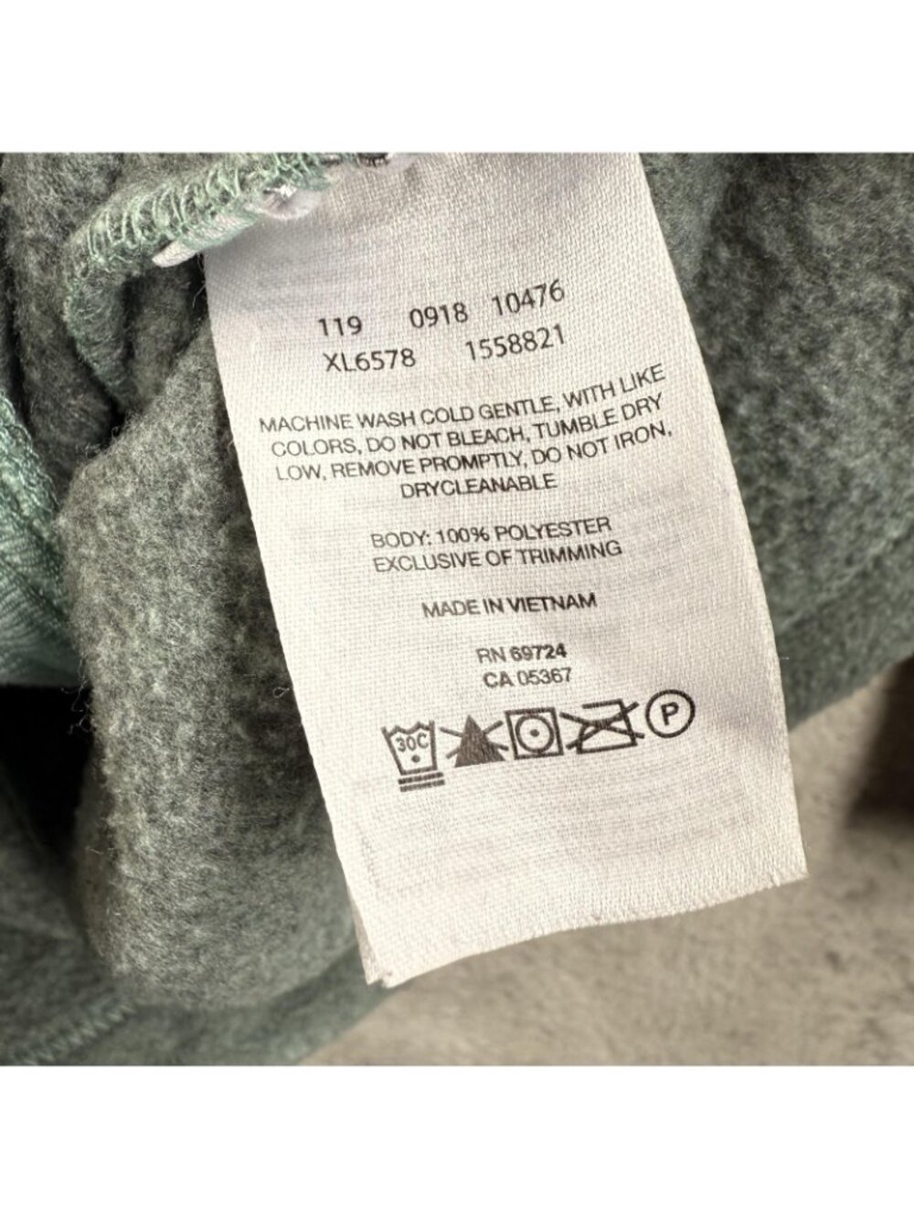 Columbia Jacket Womens Medium Green Fleece Full Zip Lightweight Pockets Hiking - Picture 4 of 13